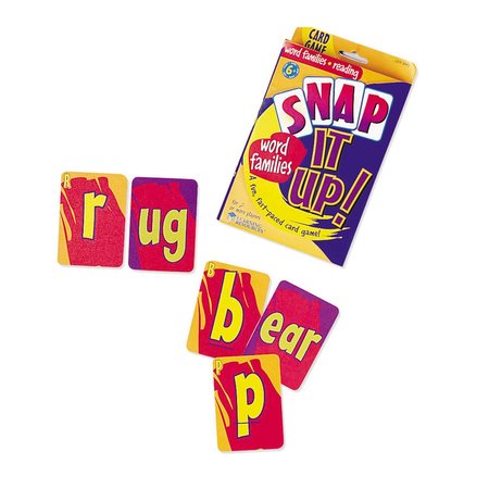 LEARNING RESOURCES Snap it Up® Card Games, Phonics + Reading - Word Families 3043